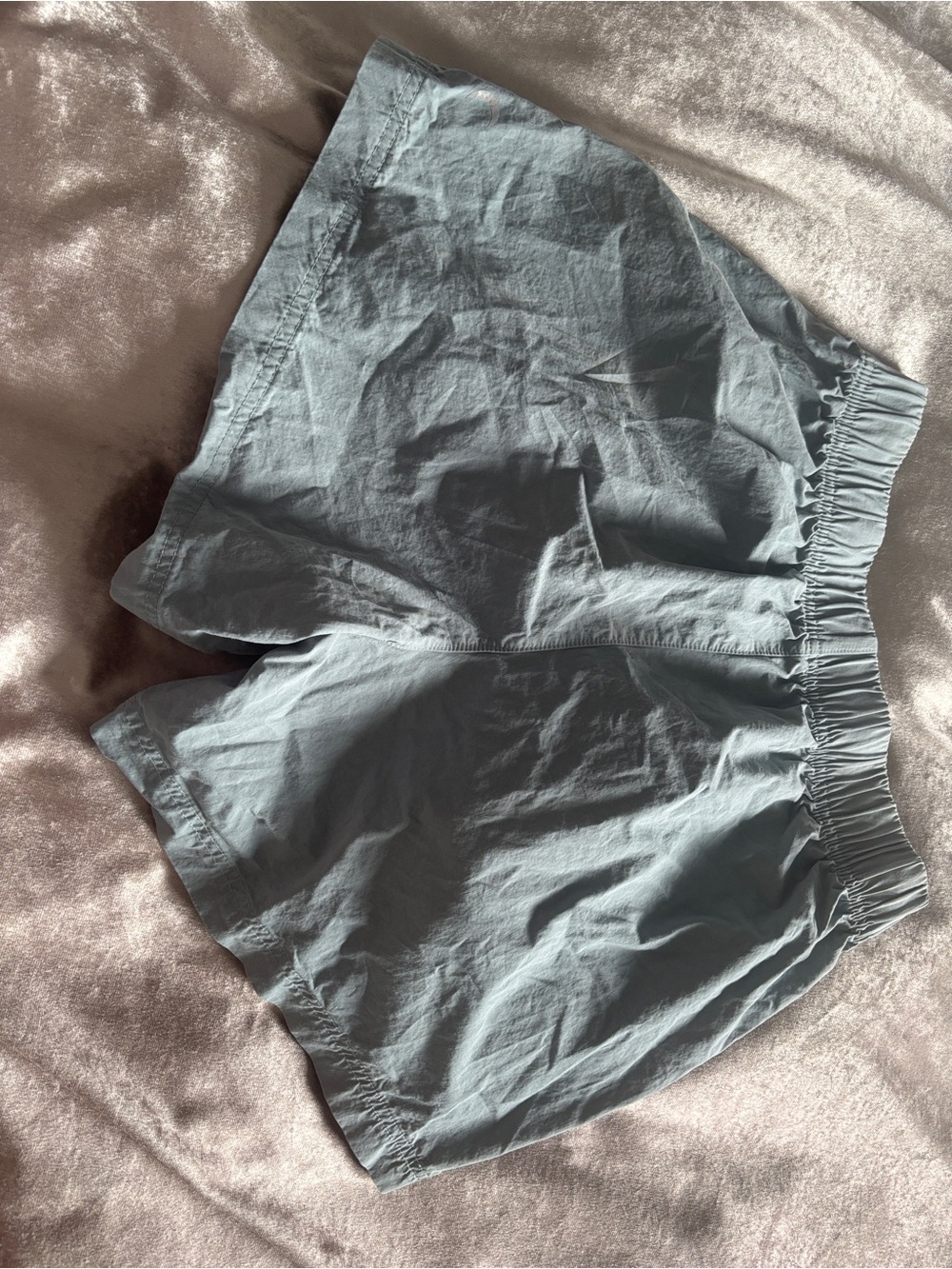 Zyia active small Light Slate Blue Elastic Waist Cotton Shorts